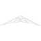 Ekena Millwork Pitch Bordeaux Architectural Grade PVC Gable Pediment, 36"W x 9"H x 1"P (6/12) GPP036X009X100BOR - alternate 3